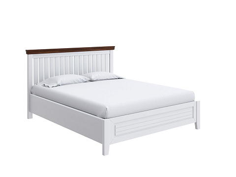 Кровать премиум Olivia с подъемным механизмом - Кровать с подъёмным механизмом из массива с контрастной декоративной планкой.