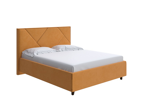 Мягкая кровать Tessera Grand - Мягкая кровать с высоким изголовьем и стильными ножками из массива бука