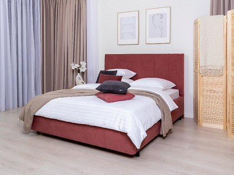 Кровать 120х200 Oktava - Кровать в лаконичном дизайне в обивке из мебельной ткани или экокожи.