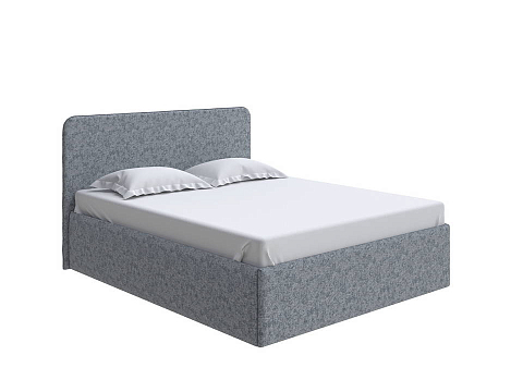 Белая двуспальная кровать Mia с подъемным механизмом - Стильная кровать с подъемным механизмом