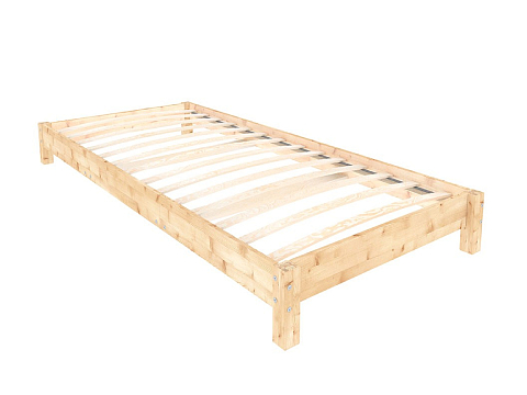 Кованая кровать Happy - Односпальная кровать из массива сосны.