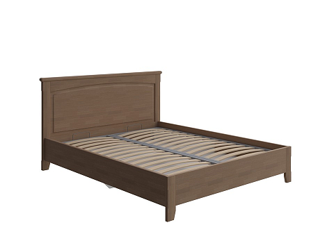 Большая двуспальная кровать Marselle с подъемным механизмом - Кровать из массива с ящиком для хранения