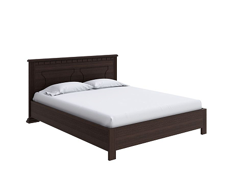 Белая кровать Milena-М-тахта с подъемным механизмом - Кровать в классическом стиле из массива с подъемным механизмом.