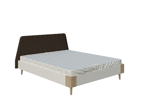 Кровать 120х200 Lagom Hill Chips - Оригинальная кровать без встроенного основания из ЛДСП с мягкими элементами.